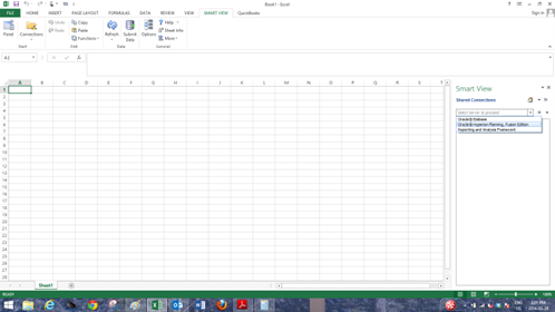 Selected oracle Hyperion planning fusion edition from shared connections